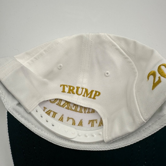 Cali-Fame Trump Make America Great Again Logo White Trucker Hat Cap One Size - Picture 7 of 9